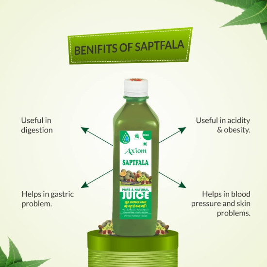 Axiom Ayurveda Saptfla Juice 500 ml | Ayurvedic Juice | WHO-GLP,GMP Certified Product | No Added Colour | No Added Sugar Axiom Ayurveda Saptfla Juice 500 ml | Ayurvedic Juice | WHO-GLP,GMP Certified Product | No Added Colour | No Added Sugar