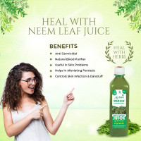 Jeevan Ras Neem Leaf Juice | Natural Blood Purifier Ayurvedic Juice | Helpful in Skin Problems | Infused with Natural Neem Leaf Herbs | Boosts Immunity - 500ML Jeevan Ras Neem Leaf Juice | Natural Blood Purifier Ayurvedic Juice | Helpful in Skin Problems | Infused with Natural Neem Leaf Herbs | Boosts Immunity - 500ML