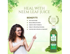 Jeevan Ras Neem Leaf Juice | Natural Blood Purifier Ayurvedic Juice | Helpful in Skin Problems | Infused with Natural Neem Leaf Herbs | Boosts Immunity - 500ML
