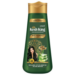 Kesh King Ayurvedic Anti Hairfall Shampoo Reduces Hairfall 21 Natural Ingredients With The Goodness Of Aloe Vera, Bhringraja And Amla For Silky, Shiney, Smooth Hair, 340Ml