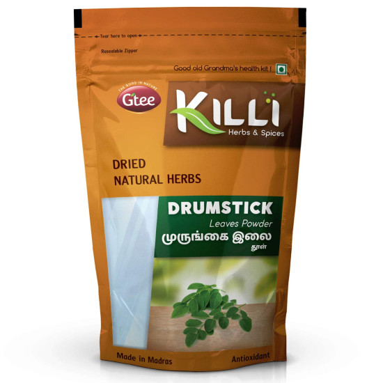 KILLI Drumstick | Murungai | Munagaku | Moringa Leaves Powder, 100g (Pack of 3)