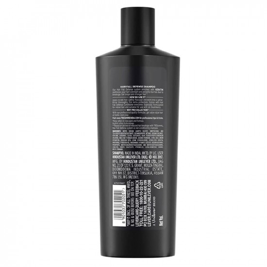 Tresemme Hair Fall Defence, Shampoo, 340ml, for Strong Hair, with Keratin Protein, Prevents Hairfall due to Breakage, Nourishes Dry Hair & Frizz, for Men & Women