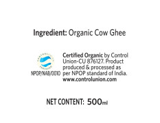 ORGANIC INDIA Cow Ghee (454.65 Gram)