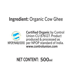 ORGANIC INDIA Cow Ghee (454.65 Gram)