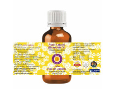 Deve Herbes Pure Babchi (Bakuchi) Oil (Psoralea corylifolia) | Cold Pressed | Natural | Undiluted | For Diluting Essential Oils | For Skin & Massage | Men & Women | 30ml