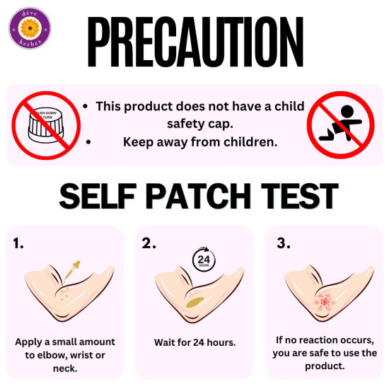 Deve Herbes Pure Babchi (Bakuchi) Oil (Psoralea corylifolia) | Cold Pressed | Natural | Undiluted | For Diluting Essential Oils | For Skin & Massage | Men & Women | 30ml