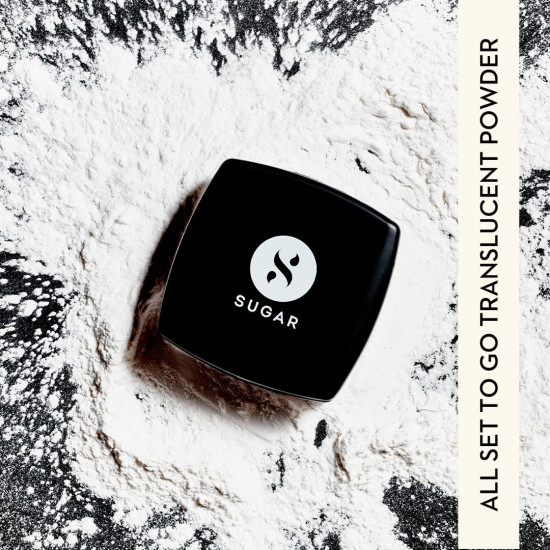 SUGAR All Set To Go Translucent Powder for shine constrol | Matte Loose Setting Powder | Blurs Pores & Fine Lines | 7gm