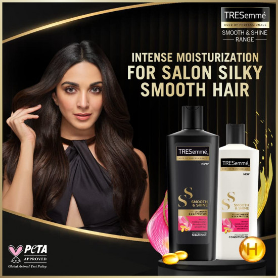 Tresemme Smooth & Shine, Conditioner, 190ml, for Silky Smooth Hair, with Biotin & Silk Protein, Deeply Moisturizes Dry & Frizzy Hair, for Men & Women