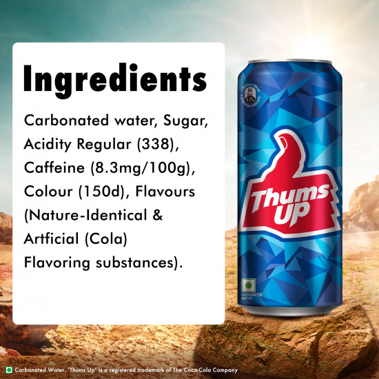 Thums Up Soft Drink Can, 180 ml
