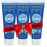Vicco Ayurvedic Shaving Cream (PLAIN) - 70g (Pack of 3)