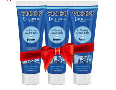 Vicco Ayurvedic Shaving Cream (PLAIN) - 70g (Pack of 3)