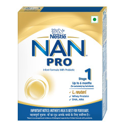 Nestle Nan Pro 1 Infant Formula With Probiotic (Up To 6 Months), Stage 1-400G Bag-In-Box Pack, Powder