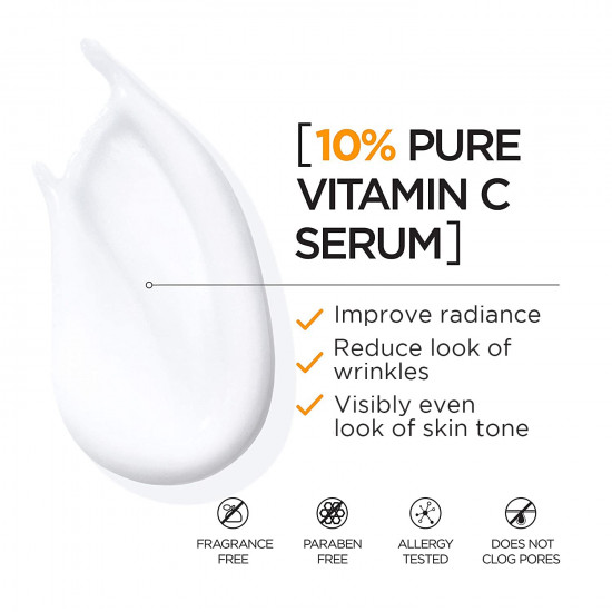 L'Oreal Paris Revitalift Derm Intensives Vitamin C Serum For Radiant & Brighter Skin, Even Skin Tone & Visibly Reduced Wrinkles, 30ml
