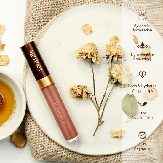 SoulTree Ayurvedic Lip Gloss - Sunshine Colour(201), 5 g SoulTree Ayurvedic Lip Gloss - Sunshine Colour(201), 5 g