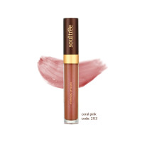 SoulTree Ayurvedic Lip Gloss - Coral Pink Colour(203), 5 g