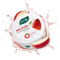 Joy Skin Fruits Moisturizing Skin Cream With Apple, Jojoba & Almond Oil (500ml) | Quick Absorbing & Non Sticky Moisturizer for Face, Hands & Body | Skin Cream For Healthy and Soft Skin