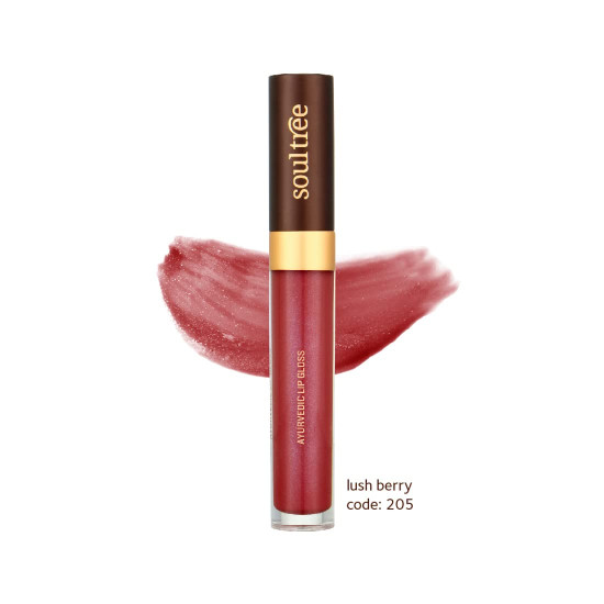 SoulTree Ayurvedic Lip Gloss - Lush Berry Colour(205), 5 g SoulTree Ayurvedic Lip Gloss - Lush Berry Colour(205), 5 g