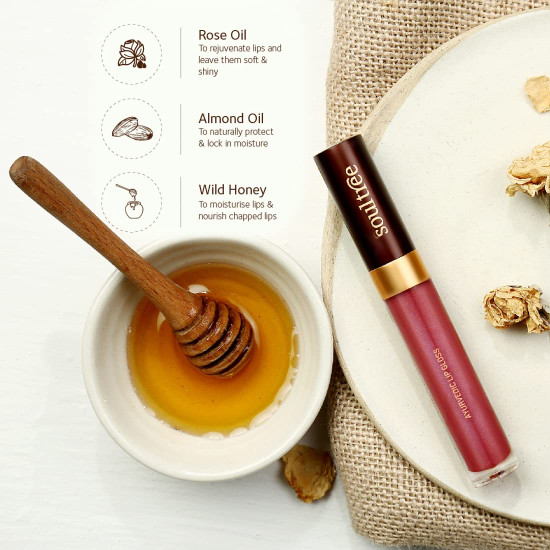 SoulTree Ayurvedic Lip Gloss - Lush Berry Colour(205), 5 g SoulTree Ayurvedic Lip Gloss - Lush Berry Colour(205), 5 g