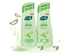 Joy Pure Aloe Light Moisturising Body Lotion 300ml x 2 | 48 Hour Moisture | Soothes, Hydrates & Freshens | Ideal for Summers | For All Skin Types | Lightweight, Non Sticky & Non Greasy