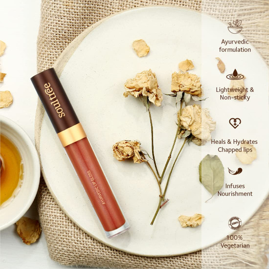 SoulTree Ayurvedic Lip Gloss - Rich Earth Colour(204), 5 g SoulTree Ayurvedic Lip Gloss - Rich Earth Colour(204), 5 g