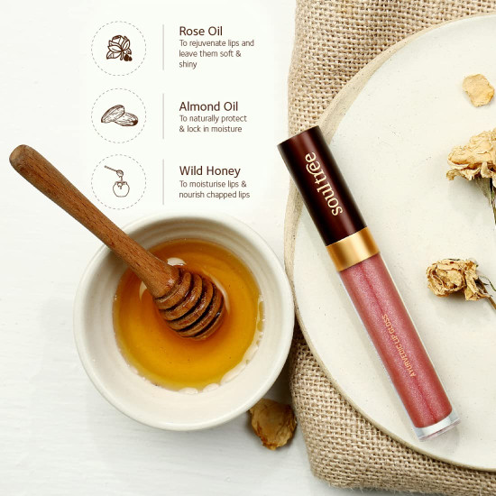 SoulTree Ayurvedic Lip Gloss - Rose Dew Colour(206), 5 g SoulTree Ayurvedic Lip Gloss - Rose Dew Colour(206), 5 g