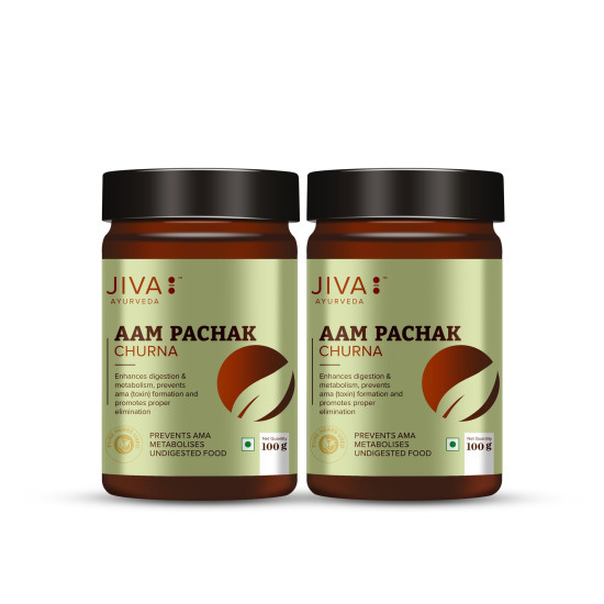 Jiva Aam Pachak Churna | Pure Herbs Used 100% Pure & Natural | Ayurveda Formulation 100gm (Pack of 2)