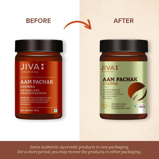 Jiva Aam Pachak Churna | Pure Herbs Used 100% Pure & Natural | Ayurveda Formulation 100gm (Pack of 2)