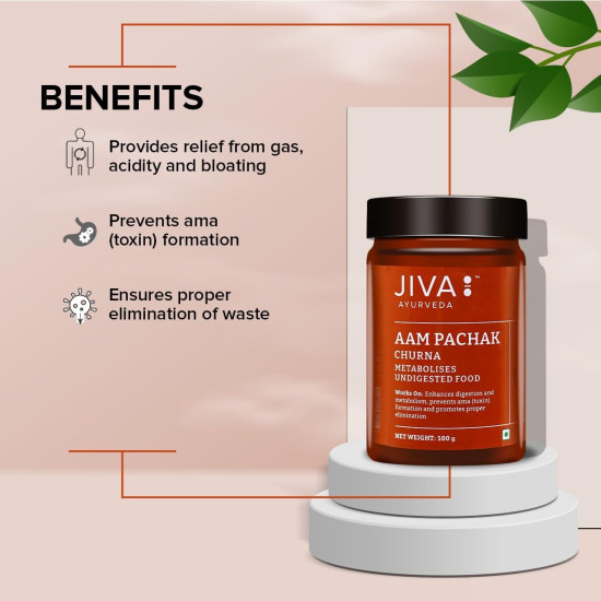 Jiva Aam Pachak Churna | Pure Herbs Used 100% Pure & Natural | Ayurveda Formulation 100gm (Pack of 2)
