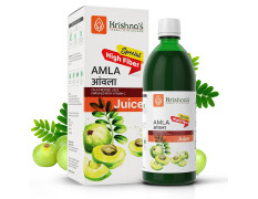 Krishna's Herbal & Ayurveda Premium Amla High Fibre Juice | Natural Immunity Booster | Rich in Vitamin C - 1 l (Pack of 1)
