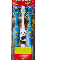 Colgate Kids Manual Toothbrush For 2+ Years, 3Pcs , With Extra Soft Bristles,Multicolour