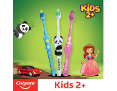 Colgate Kids Manual Toothbrush For 2+ Years, 3Pcs , With Extra Soft Bristles,Multicolour