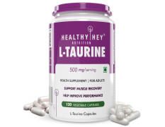 HealthyHey L-Taurine - Amino Acid Supplement - 120 Vegetable Capsules