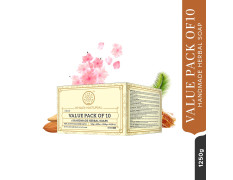 Khadi Natural Handmade Herbal Soap Combo Assorted Natural Soap Gift Set, Enriched With Essential Oils, 125 G each (Pack Of 10)