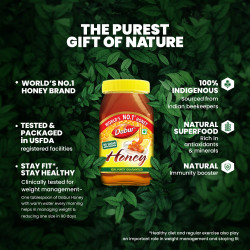 Dabur Honey - 500g | 100% Pure | World’s No.1 Honey Brand with No Sugar Adulteration