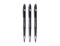 uni-ball Air UBA188M 0.5 mm Roller Ball Pens, Black Ink, Pack of 3