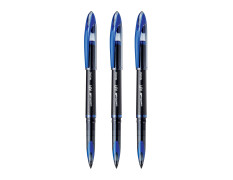 uni-ball Air UBA188M 0.5 mm Roller Ball Pens, Blue Ink, Pack of 3