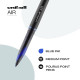 uni-ball Air UBA188M 0.5 mm Roller Ball Pens, Blue Ink, Pack of 3