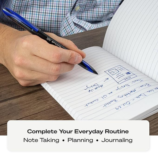 uni-ball Air UBA188M 0.5 mm Roller Ball Pens, Blue Ink, Pack of 3