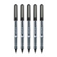 UNI-BALL Eye UB150 0.5mm Roller Ball Pen | Black Ink, Pack of 5