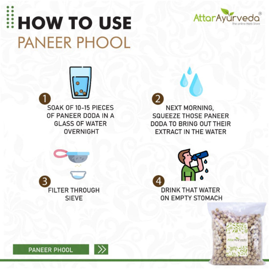 Attar Ayurveda Paneer Phool for Diabetes (400 grams) | Paneer Doda | Paneer Dodi | Withania Coagulans | Pure and Natural | No preservatives