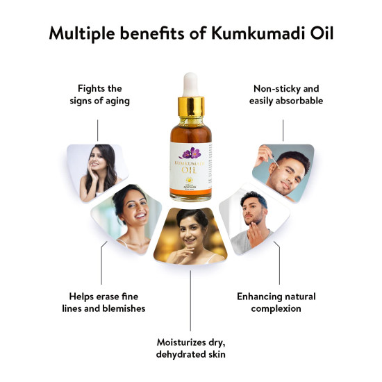 Kerala Ayurveda Kumkumadi Oil 30 ml | Reduces Fine Lines, Pigmentation, Wrinkles, and Dark Spots | Non-Sticky Face Oil | Glowing Night Face Oil with Saffron and Lotus| Sesame Oil Base|