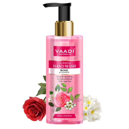 Vaadi Herbals Hydrating Rose and Jasmine Hand Wash - 250 ml