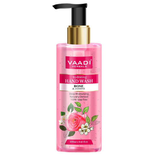 Vaadi Herbals Hydrating Rose and Jasmine Hand Wash - 250 ml