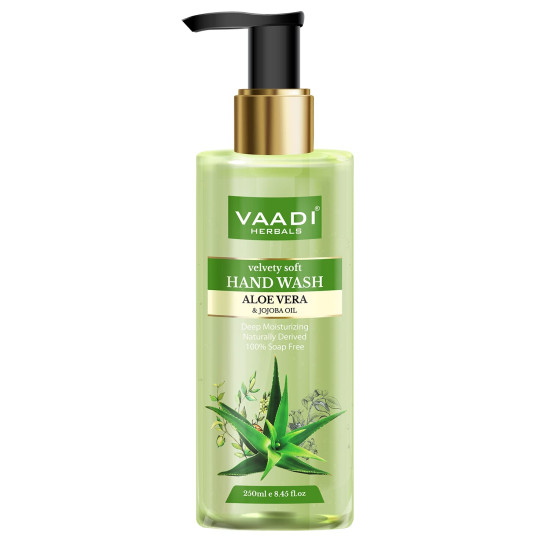 Vaadi Herbals Velvety Soft Aloe Vera and Jojoba Oil Hand Wash - 250 ml