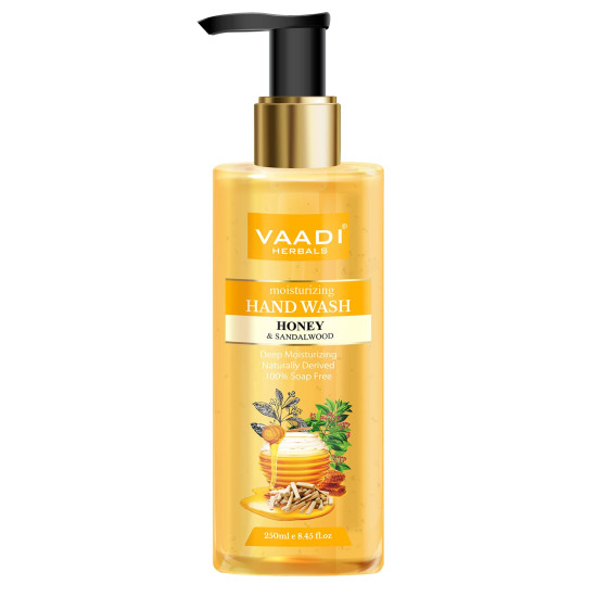 Vaadi Herbals Deep Moisturizing Honey and Sandal Hand Wash - 250 ml