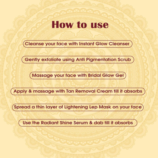 NutriGlow NATURAL'S Ubtan Facial Kit For Glowing Skin With Haldi & Chandan, 60gm