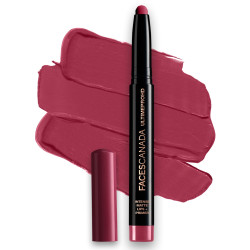 FACES CANADA Ultime Pro HD Intense Matte Lips + Primer - Bold Wine 11, 1.4g | 9HR Long Stay | Primer Infused For Flawless HD Matte Finish | Intense Color Lightweight Silky Smooth Cream Application