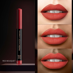 FACESCANADA Ultime Pro Hd Intense Matte Lipstick + Primer - Red Bouquet (Red), 1.4G | 9Hr Long Stay | Flawless Hd Matte Finish | Intense Color | Lightweight | Smooth Glide | Primer Infused