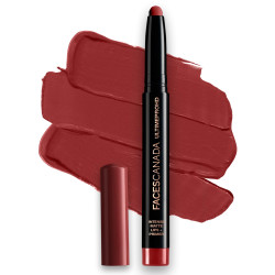 FACES CANADA Ultime Pro HD Intense Matte Lips + Primer - Crushed Berry 04, 1.4g | 9HR Long Stay | Primer Infused For Flawless HD Matte Finish | Intense Color Lightweight Silky Smooth Cream Application