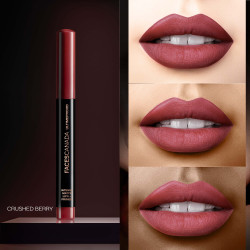 FACES CANADA Ultime Pro HD Intense Matte Lips + Primer - Crushed Berry 04, 1.4g | 9HR Long Stay | Primer Infused For Flawless HD Matte Finish | Intense Color Lightweight Silky Smooth Cream Application